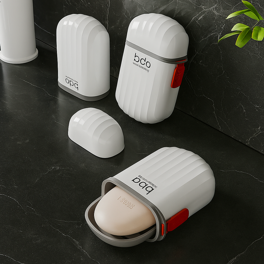 Portable Waterproof Soap Case with Secure Seal for Travel & Home Use