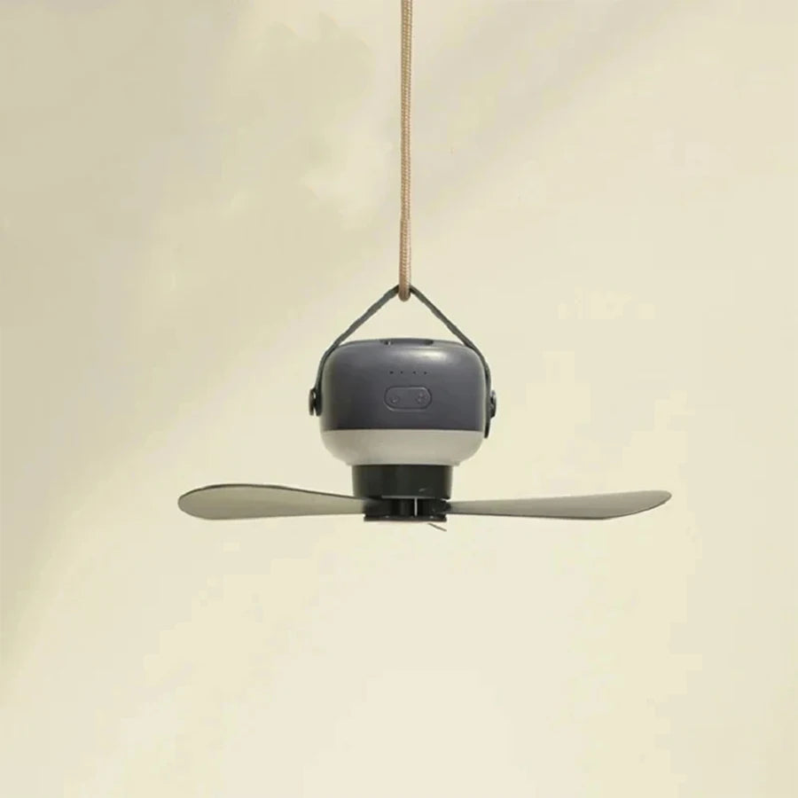 Portable wireless mini ceiling fan light USB fan with remote control