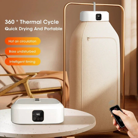 Mini Portable Dryer Foldable Electric Dryer Intelligent Timed Fast Drying Household Cabinet